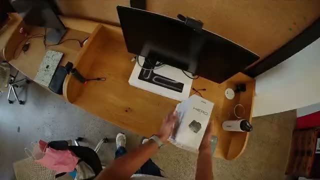 Box stacking: the head camera view